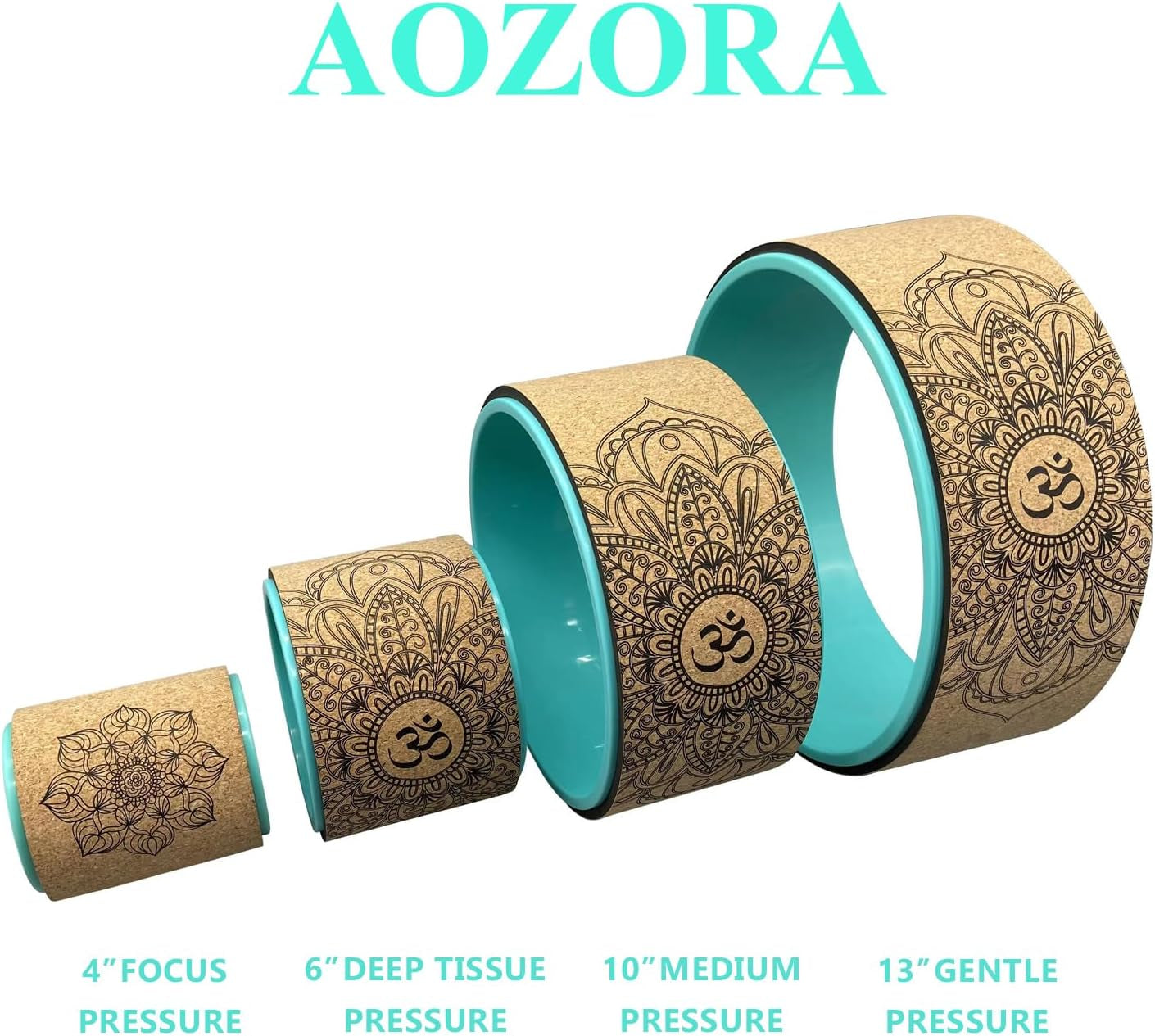 Yoga Wheel 13" with Most Detailed Book Step by Step Guide on How to Do 30+ Poses,! Perfect for Stretching and Improving Backbends