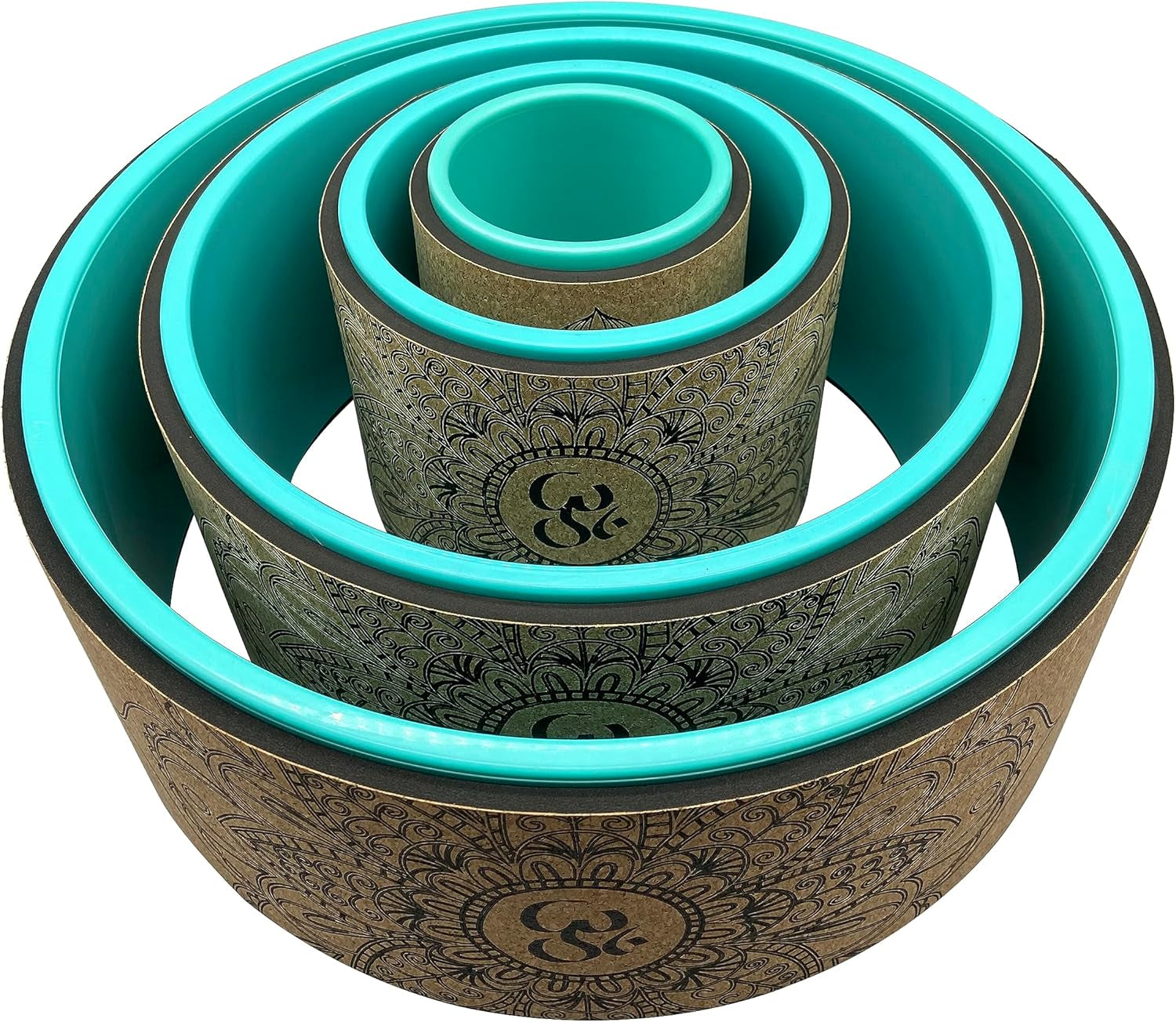 Yoga Wheel 13" with Most Detailed Book Step by Step Guide on How to Do 30+ Poses,! Perfect for Stretching and Improving Backbends