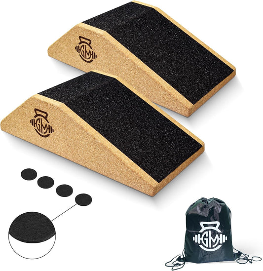 Cork Squat Wedge Anti-Slip 2PCS  